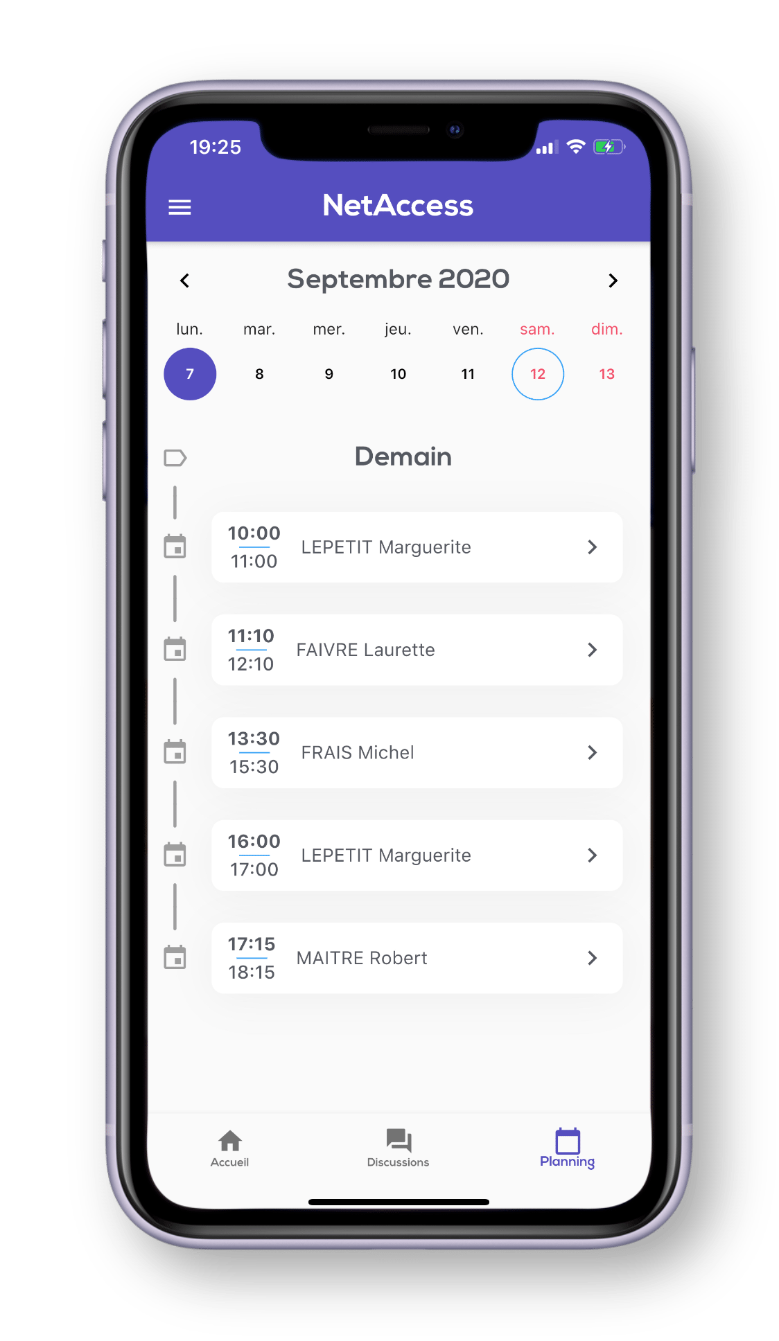 Application mobile - Planning Application mobile - Planning