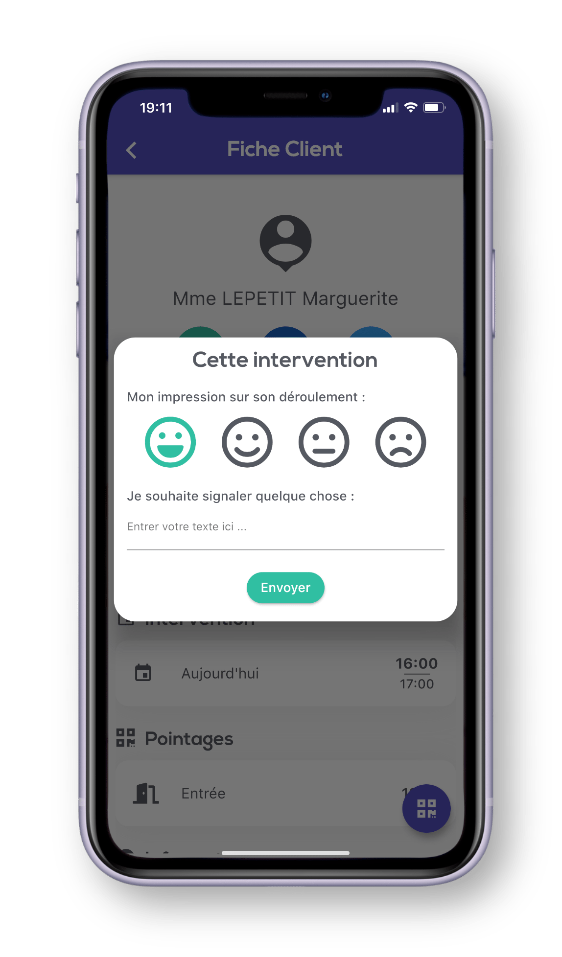 Application mobile - Pointage Application mobile - Pointage