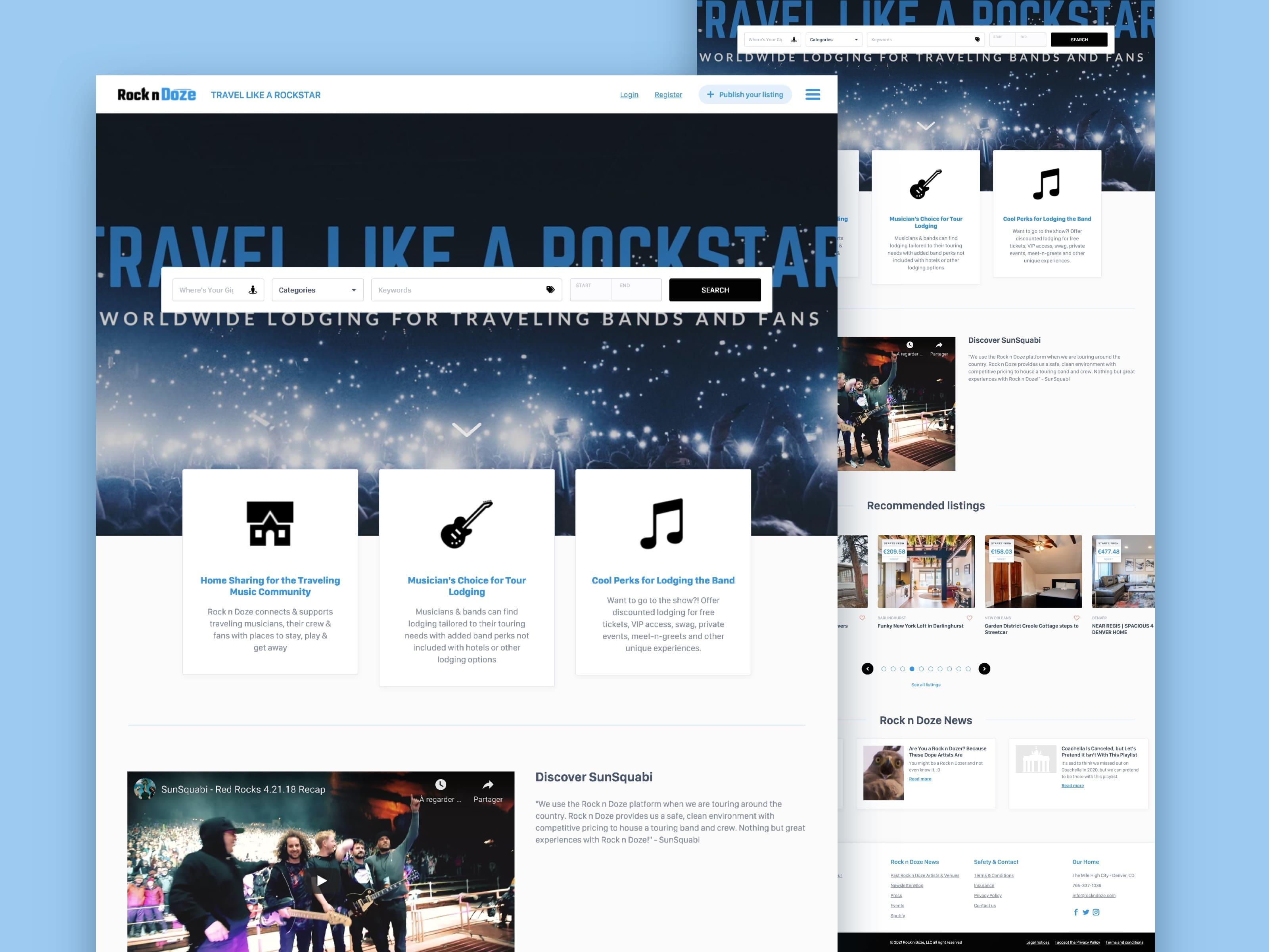 Rock'n'Doze : Travel like a rockstar Rock'n'Doze : Travel like a rockstar