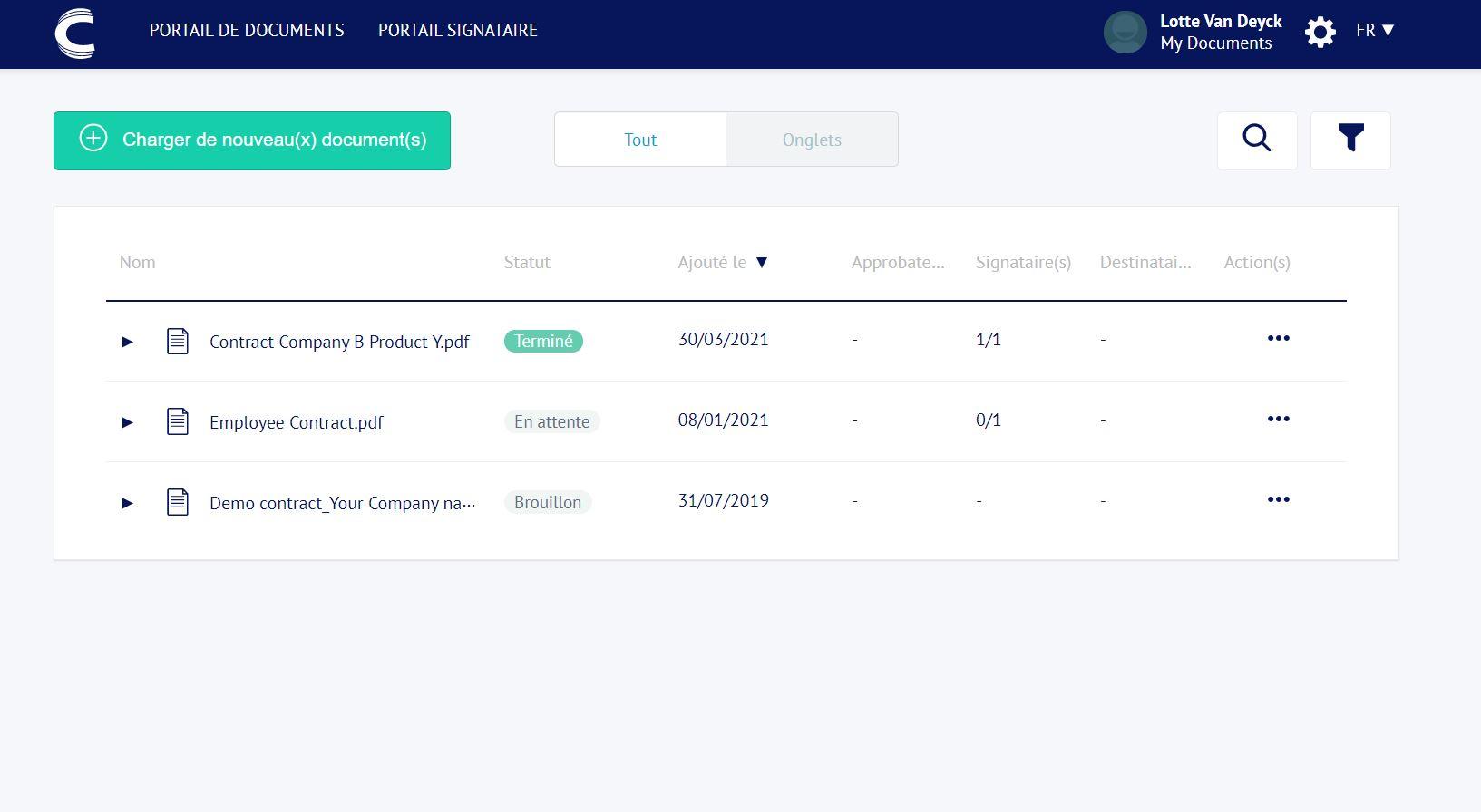 Nitro Sign - Portail Connective eSignatures