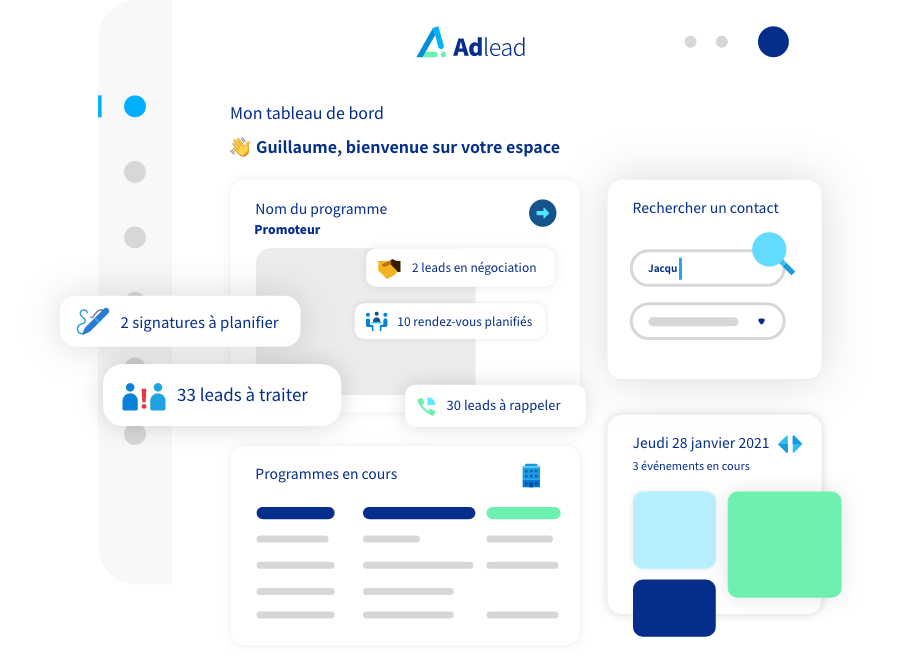 Adlead-tableau de bord
