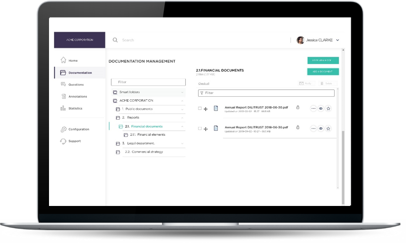 DiliTrust - Secure sharing and collaboration on sensitive or confidential documents