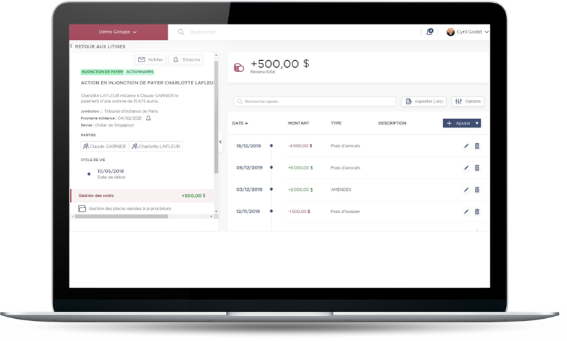 DiliTrust Governance - Gestion de tous vos dossiers de litiges et de contentieux pour des processus de gestion de crises simplifiés