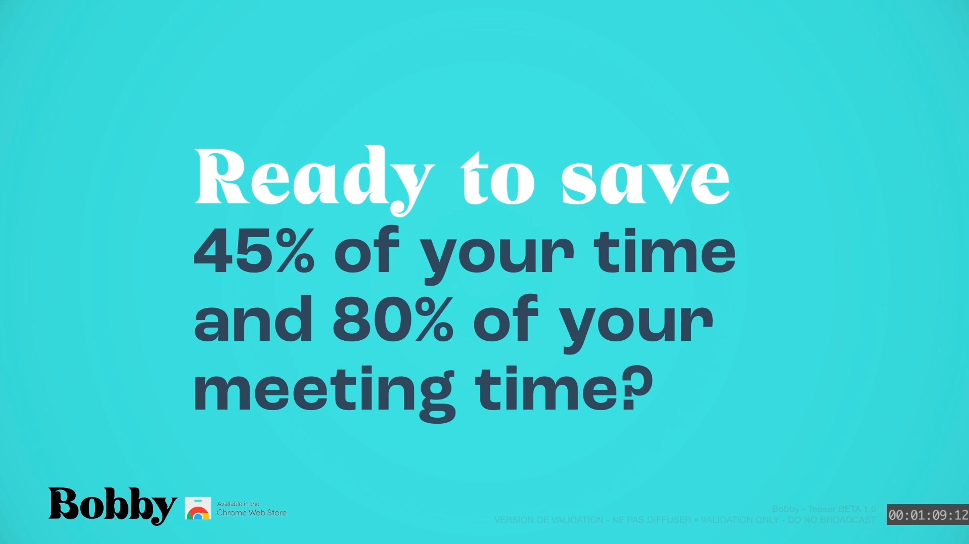 Save 80% of your meeting time!