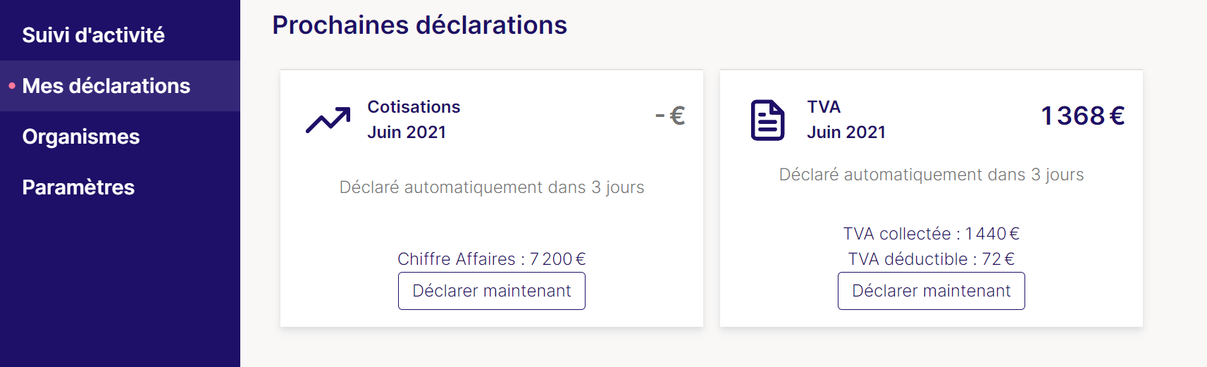 Pilotage des déclarations de CA et de TVA Pilotage des déclarations de CA et de TVA