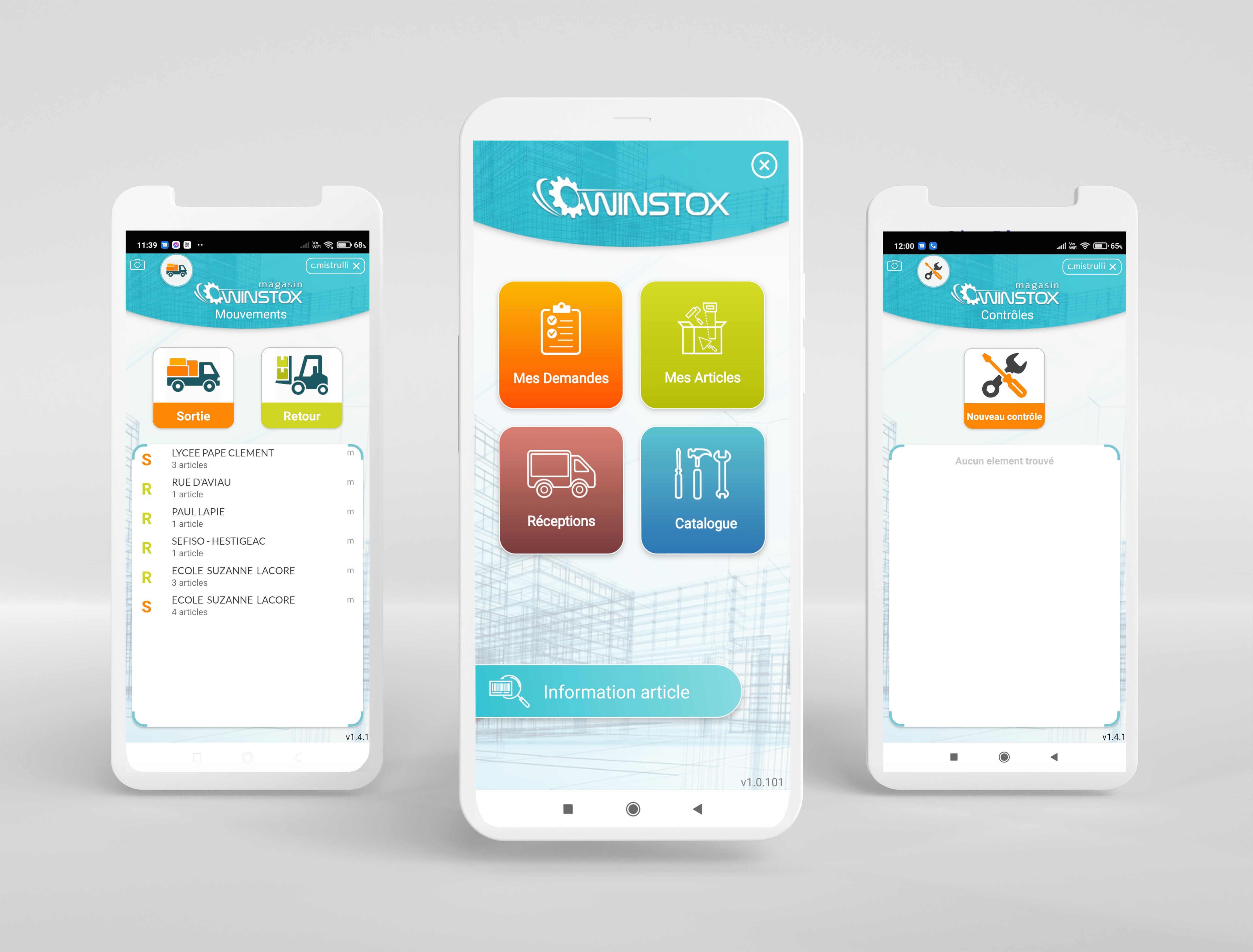 Découvrez les applications Android Winstox dédié aux magasins pour plus de mobilité, une meilleure fiabilité des données et de la rapidité dans le traitement des demandes. Découvrez les applications Android Winstox dédié aux magasins pour plus de mobilité, une meilleure fiabilité des données et de la rapidité dans le traitement des demandes.