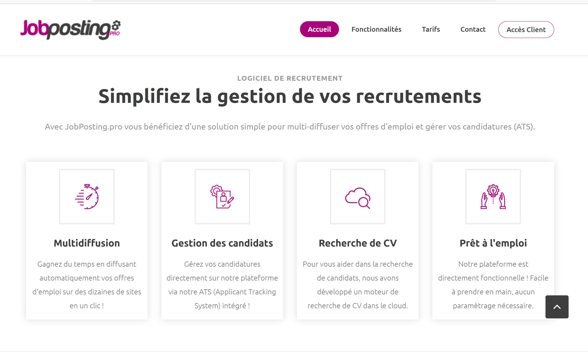 Jobposting gestion recrutement