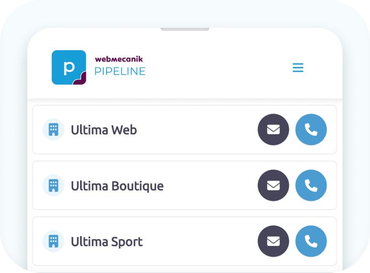Webmecanik Pipeline - CRM - CRM mobile view 2