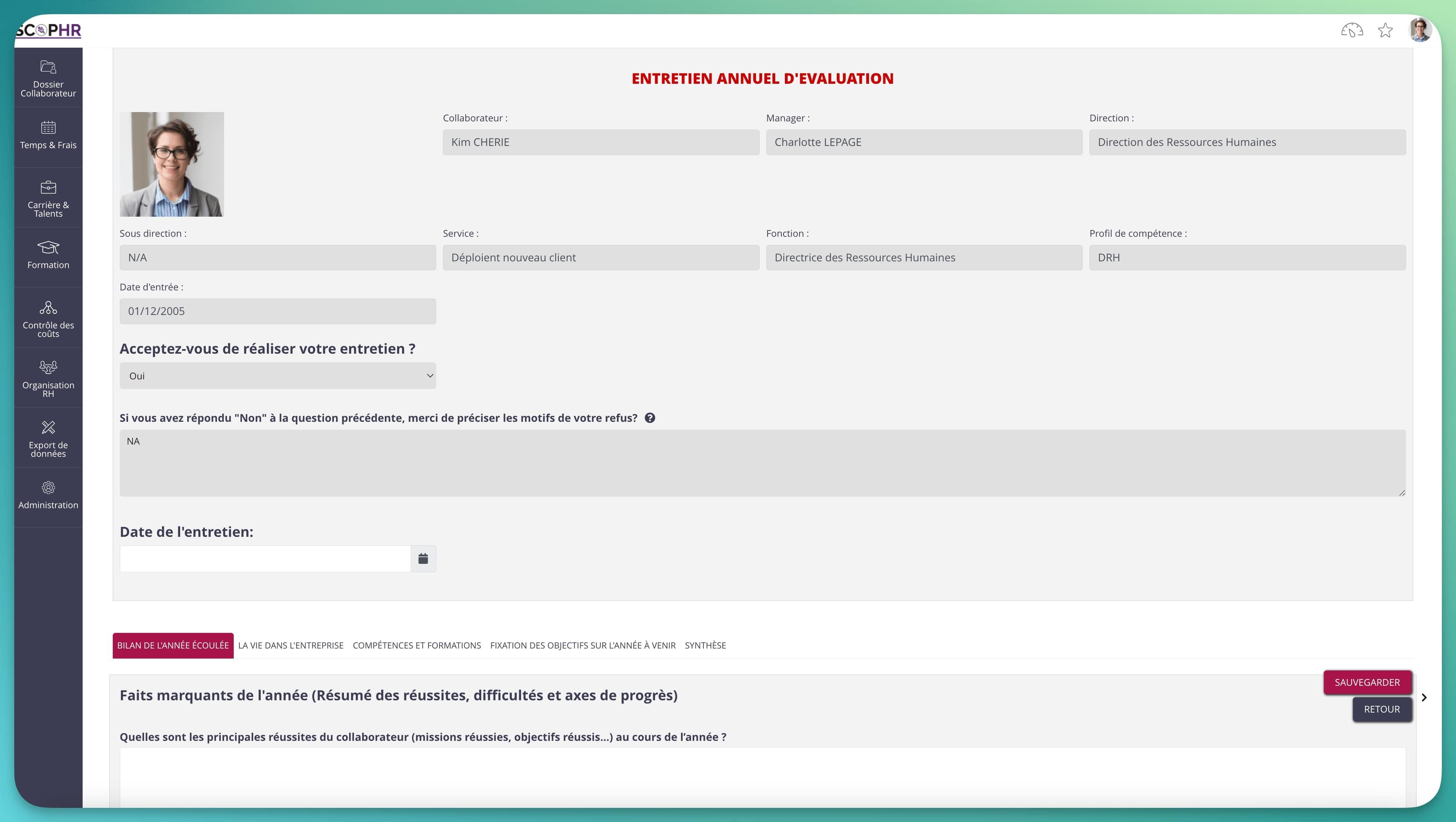 ScopRH - Entretien annuel d'évaluation