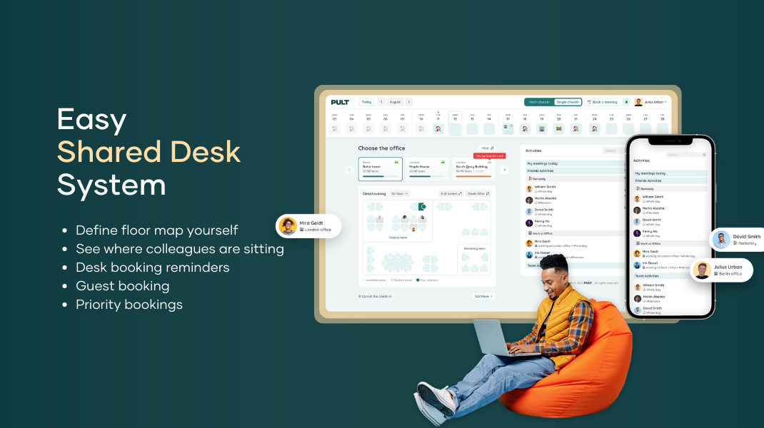 PULT - Enable a smart shared desk policy in the office
