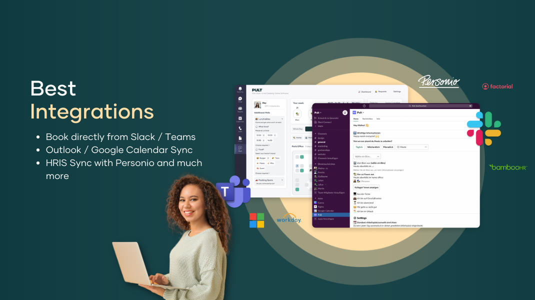 PULT - Best integrated with Slack, Teams and your favorite HRIS