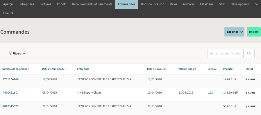 B2Brouter - Commandes et statut