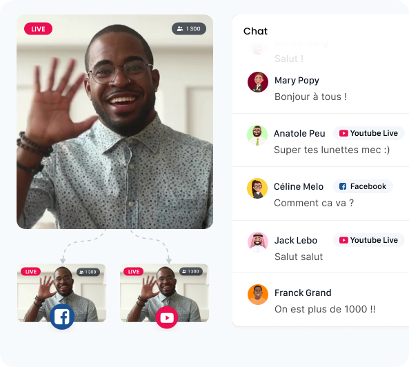 Blastream-Diffusez en direct sur vos réseaux sociaux