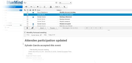 BlueMind: API, Web service, Gestionnaire de tâches, POP3 / IMAP BlueMind: API, Web service, Gestionnaire de tâches, POP3 / IMAP