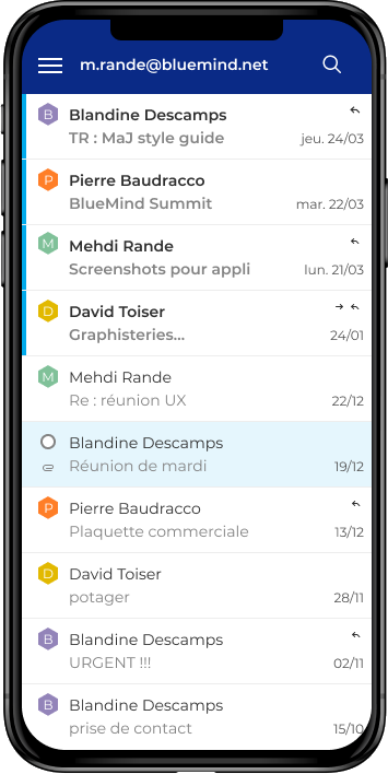 BlueMind - BlueMind sur les smartphones