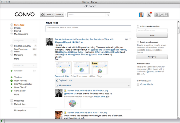 Convo: Base de savoir, wiki, Intranet & Communauté, Gestion de groupes Convo: Base de savoir, wiki, Intranet & Communauté, Gestion de groupes