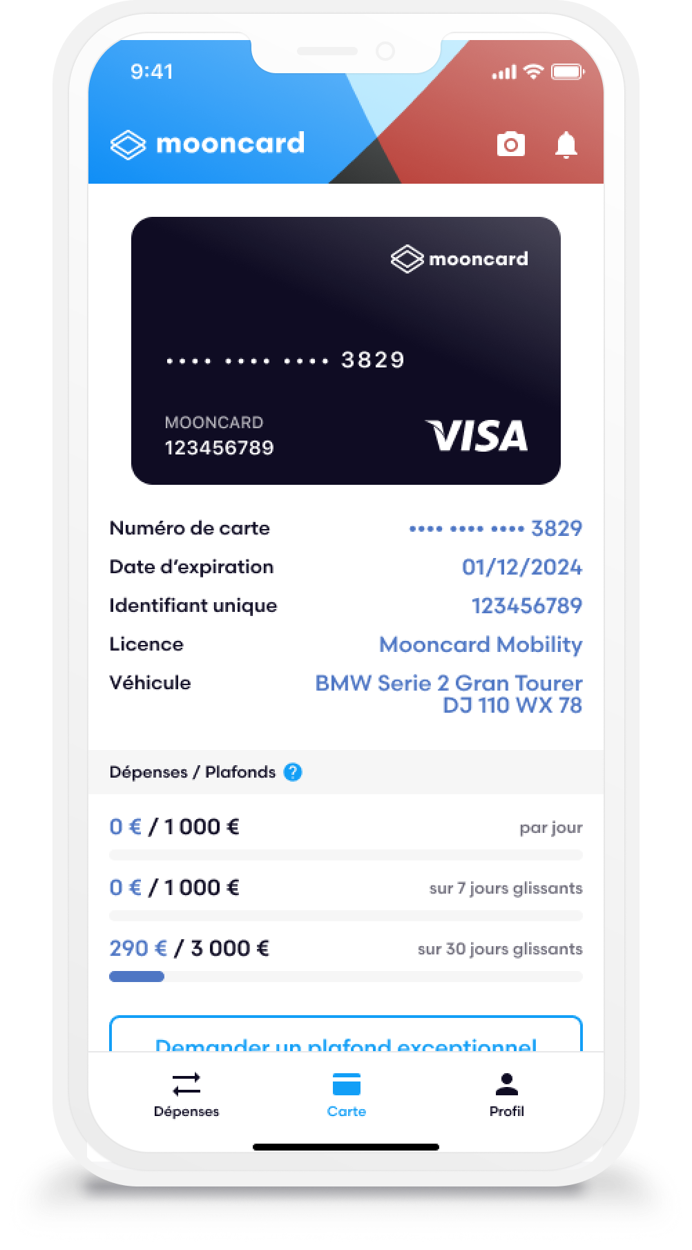 Mooncard Mobility - Capture d'écran 3