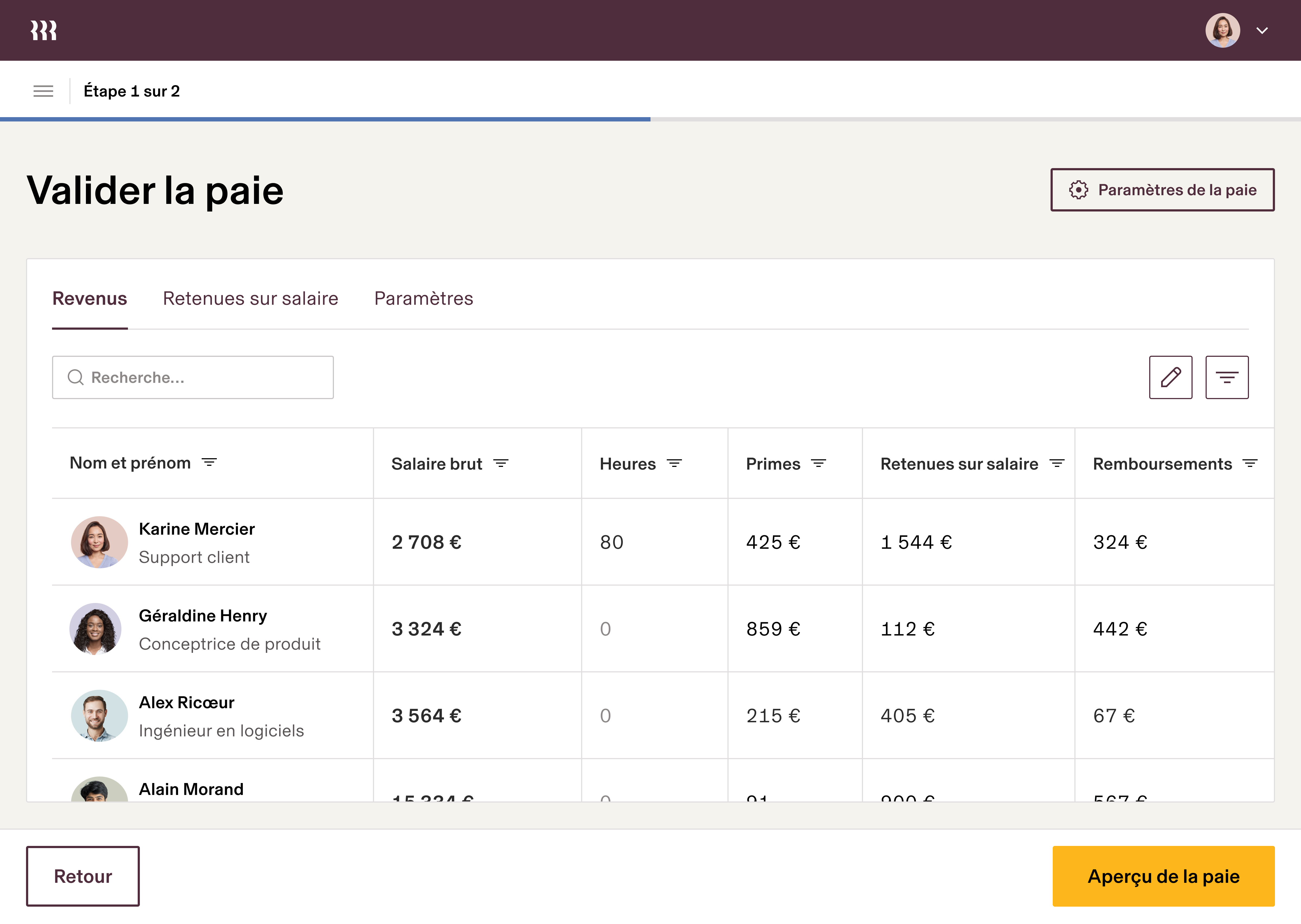 Rippling HR - La gestion de la paie en France et à l’étranger : Nous effectuons une paie fiable et conforme tout en gérant l’ensemble de vos déclarations aux partenaires sociaux.