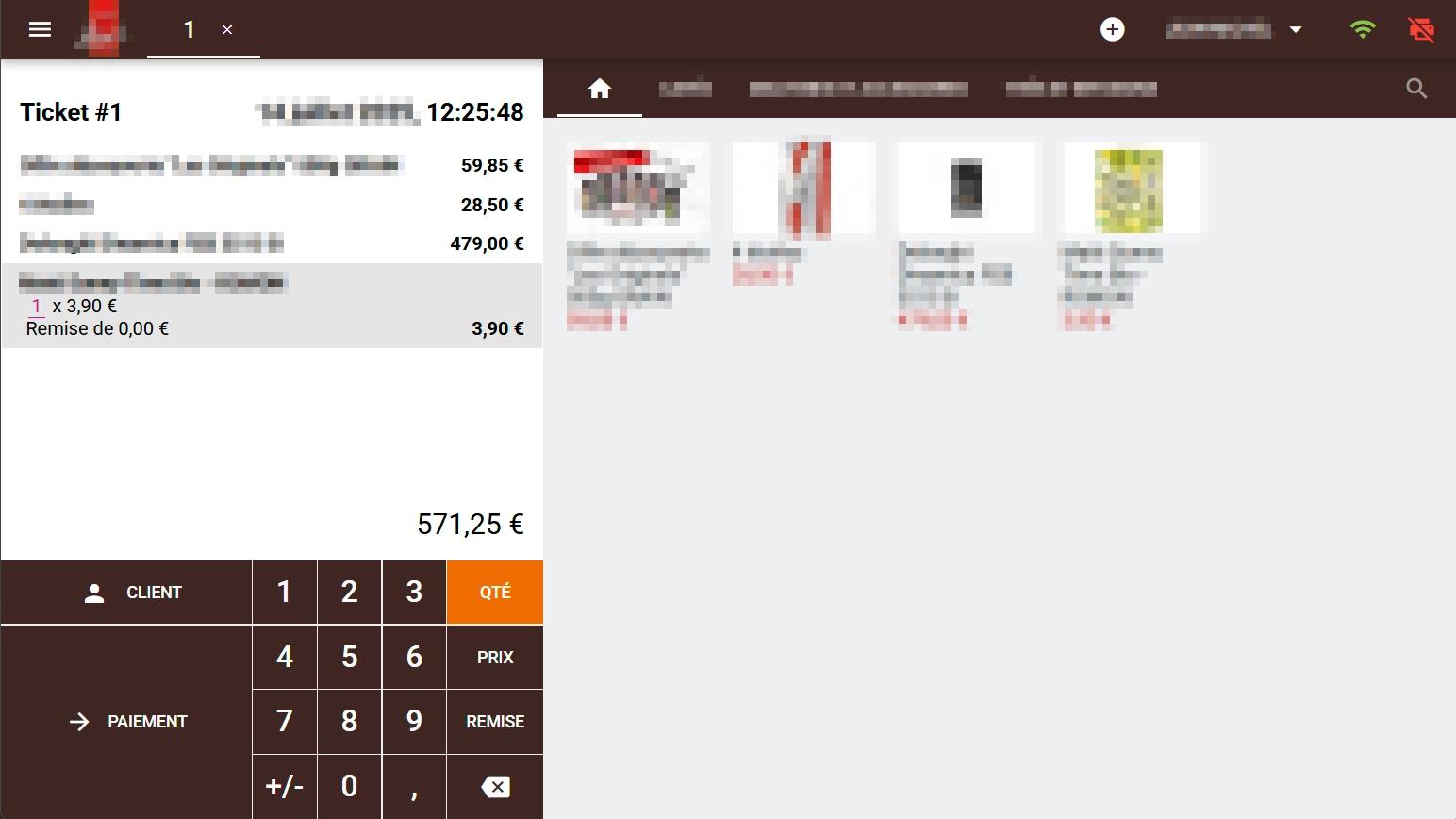 Kafinea - Gérez vos ventes en point de vente avec une interface tactile intégrée à votre ERP.
Parfait pour les commerces de détail, chaînes ou franchisés par exemple