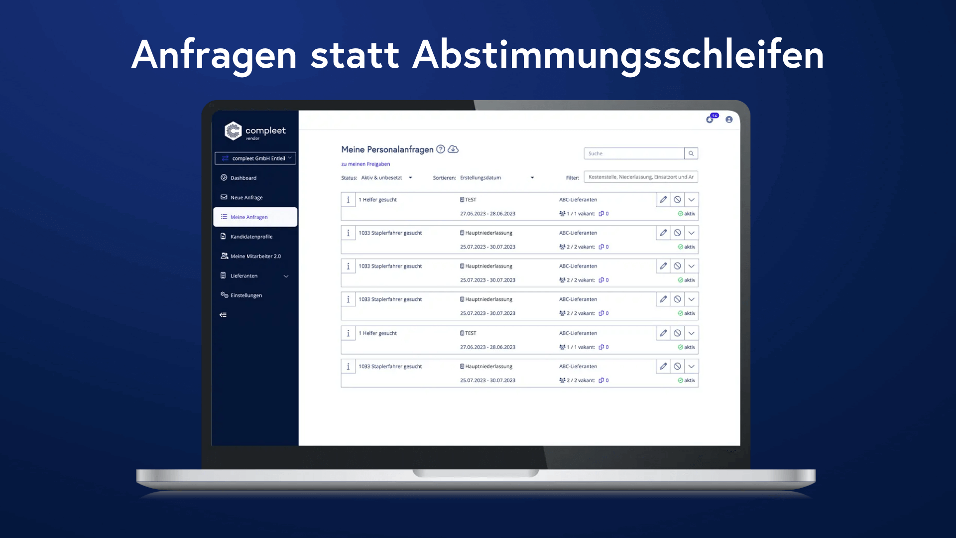 compleet GmbH - Anfragemanagement