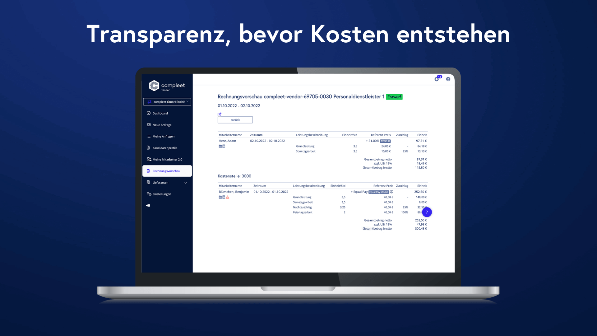 compleet GmbH - Reporting