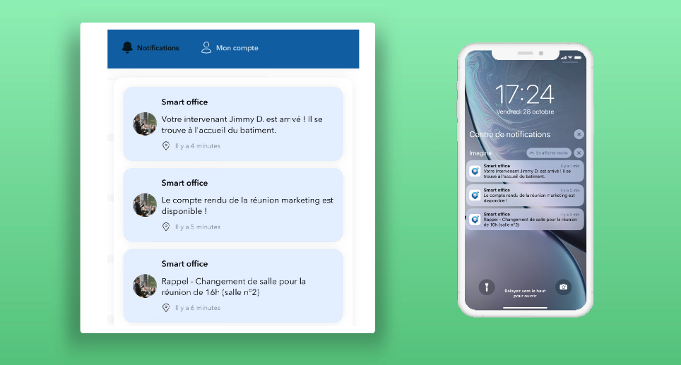 Smart Office - Imagina - Notifications push ciblées