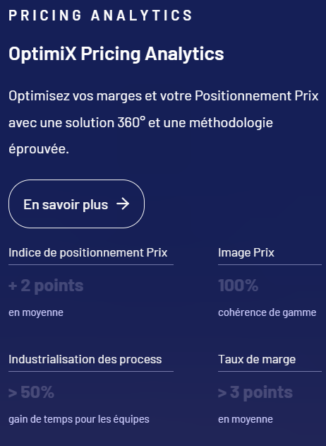 XPA - Pricing Analytics - Pricing analytics Optimix Solutions