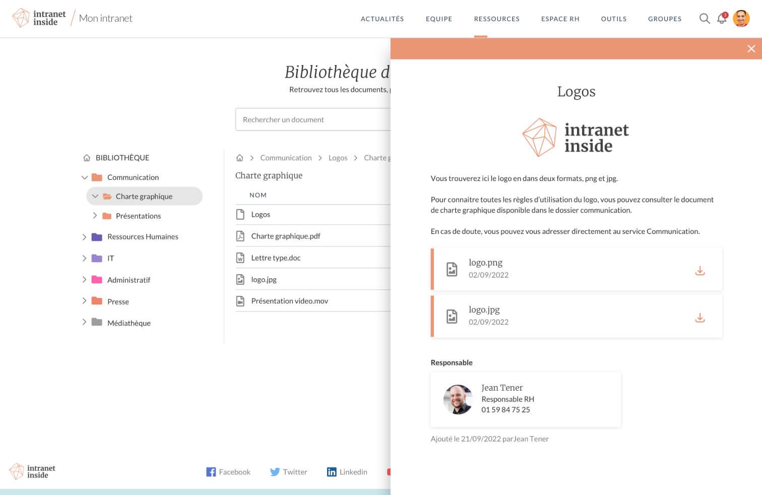 Intranet Inside - Quoi de mieux qu'une banque documentaire de référence puissante pour votre organisation