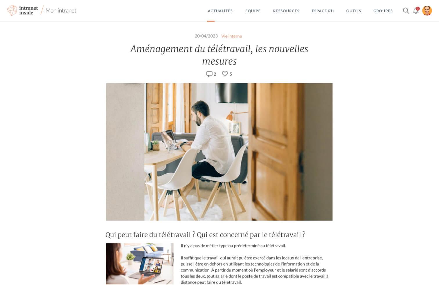 Intranet Inside - Vos publications prennent du relief et de l'élégance avec l'éditeur d'Intranet Inside