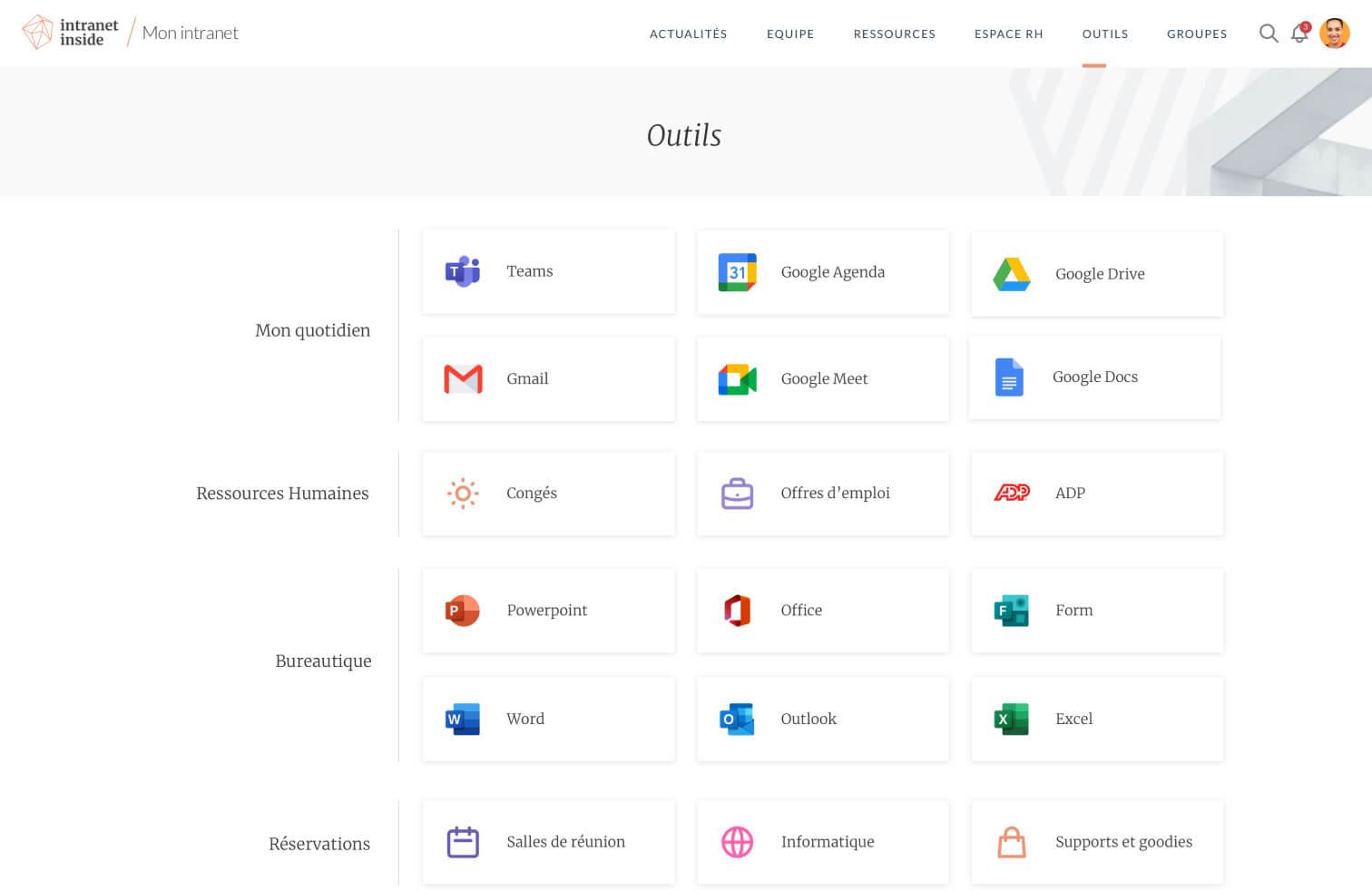 Intranet Inside - Et si vous mettiez fin au shadow IT avec un hub d'applications communes