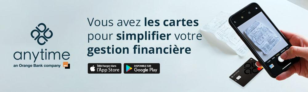 Avis Anytime : Les cartes pour simplifier votre gestion financière - Appvizer