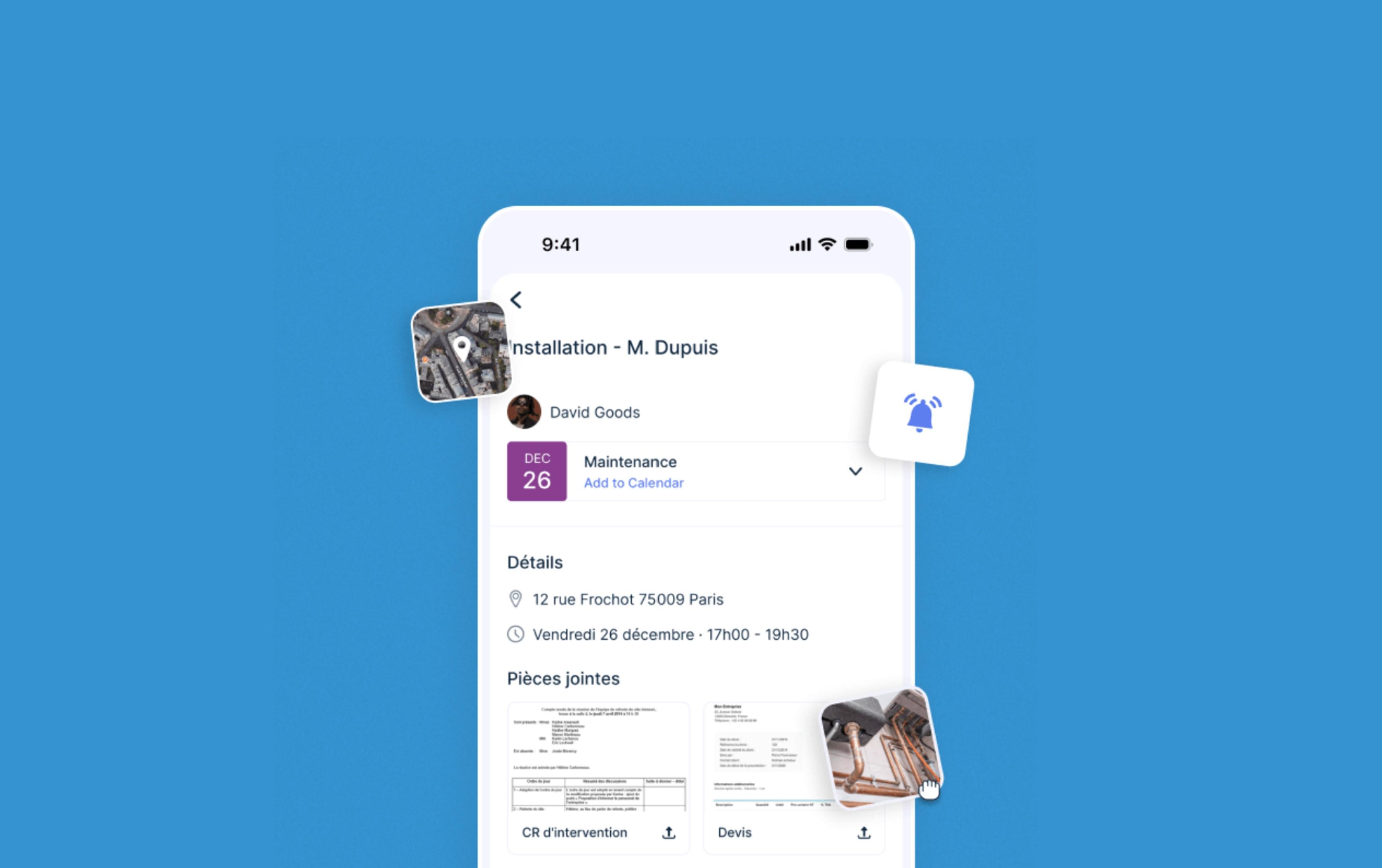 Joynit - Planning des interventions Joynit