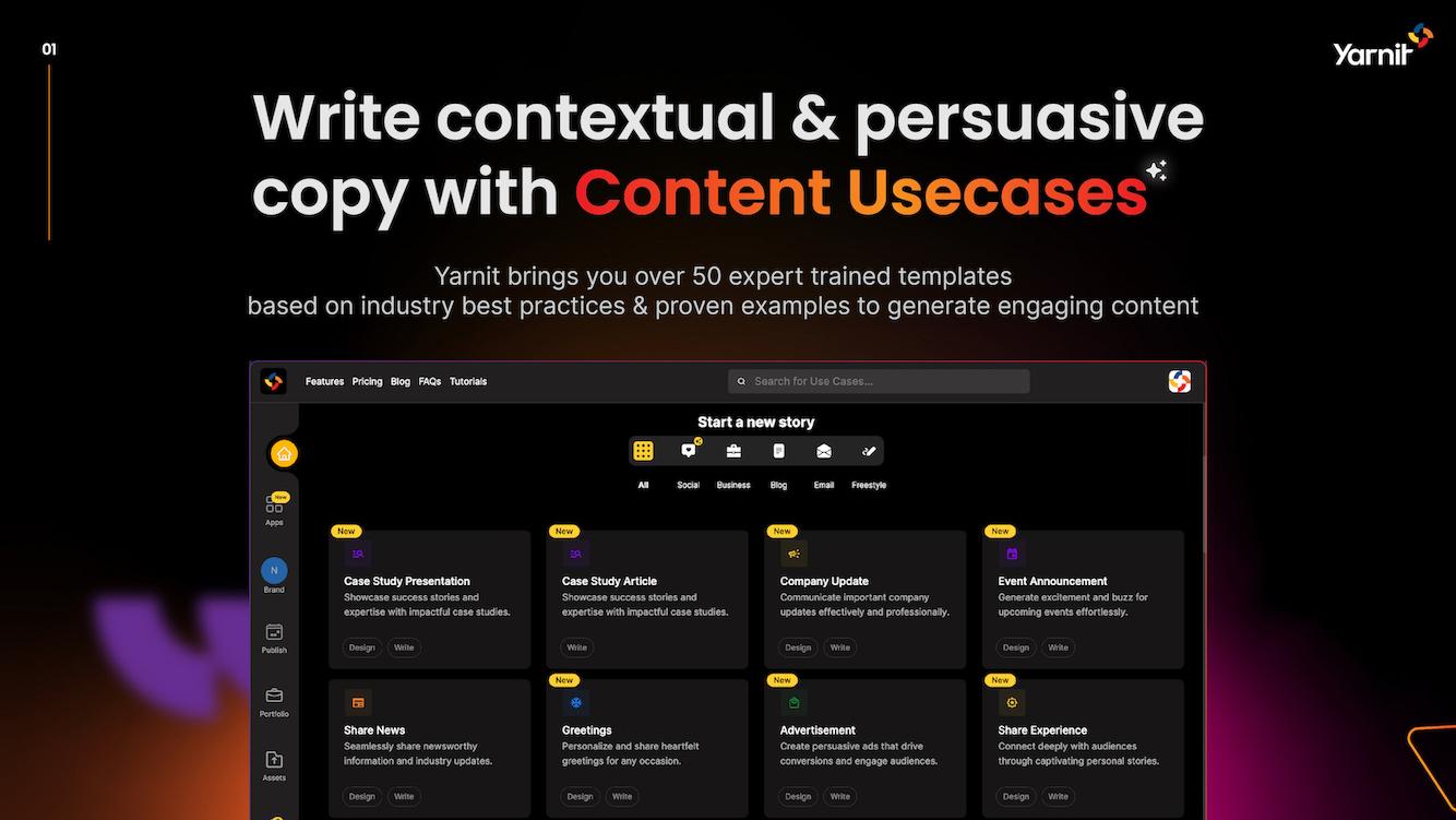 Yarnit - Create personalized content