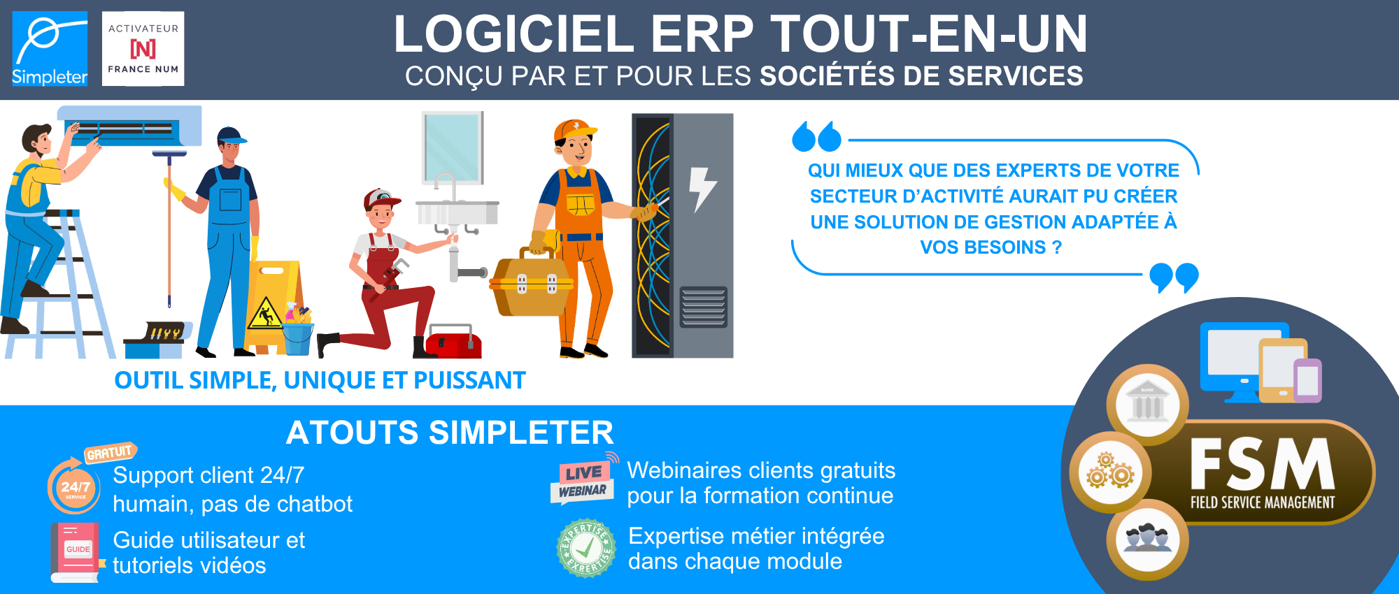 Simpleter - FSM : logiciel pour la gestion des interventions terrain