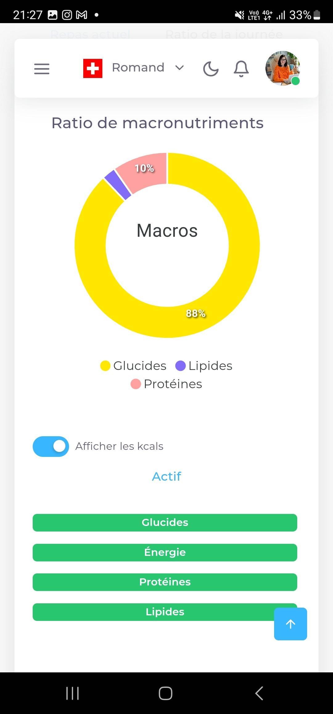 YourNutri - Capture d'écran 2