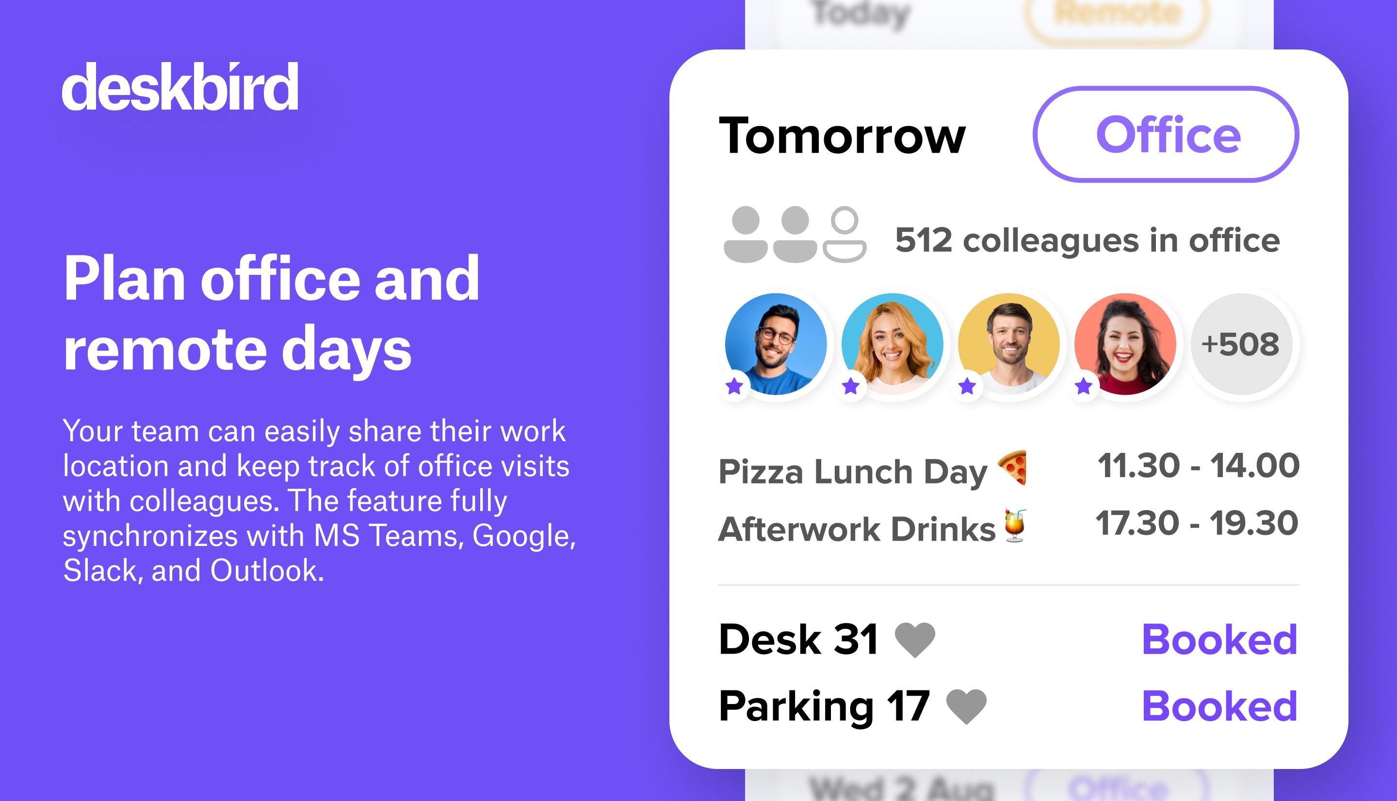 deskbird - Plan you in-office and remote days