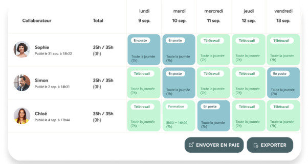 Eurécia Planning  - Capture d'écran 2