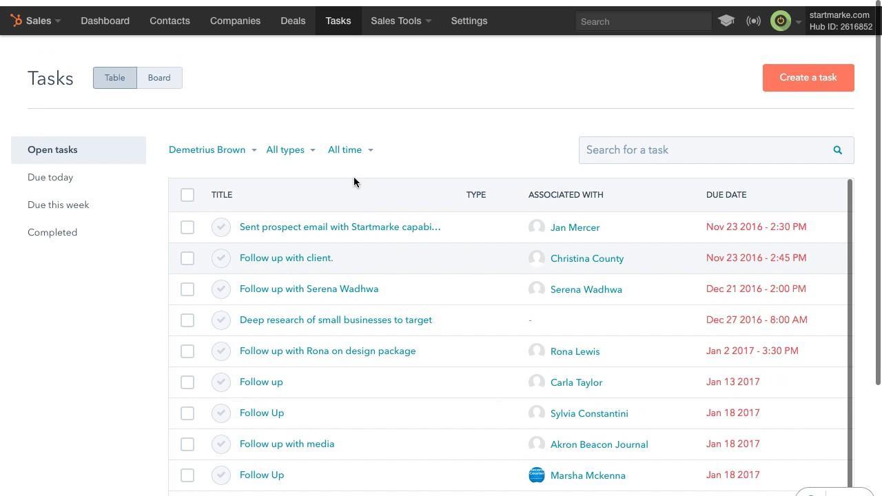 HubSpot CRM - Screenshot 2