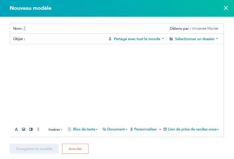 HubSpot CRM - Modèles de tickets pour le service client