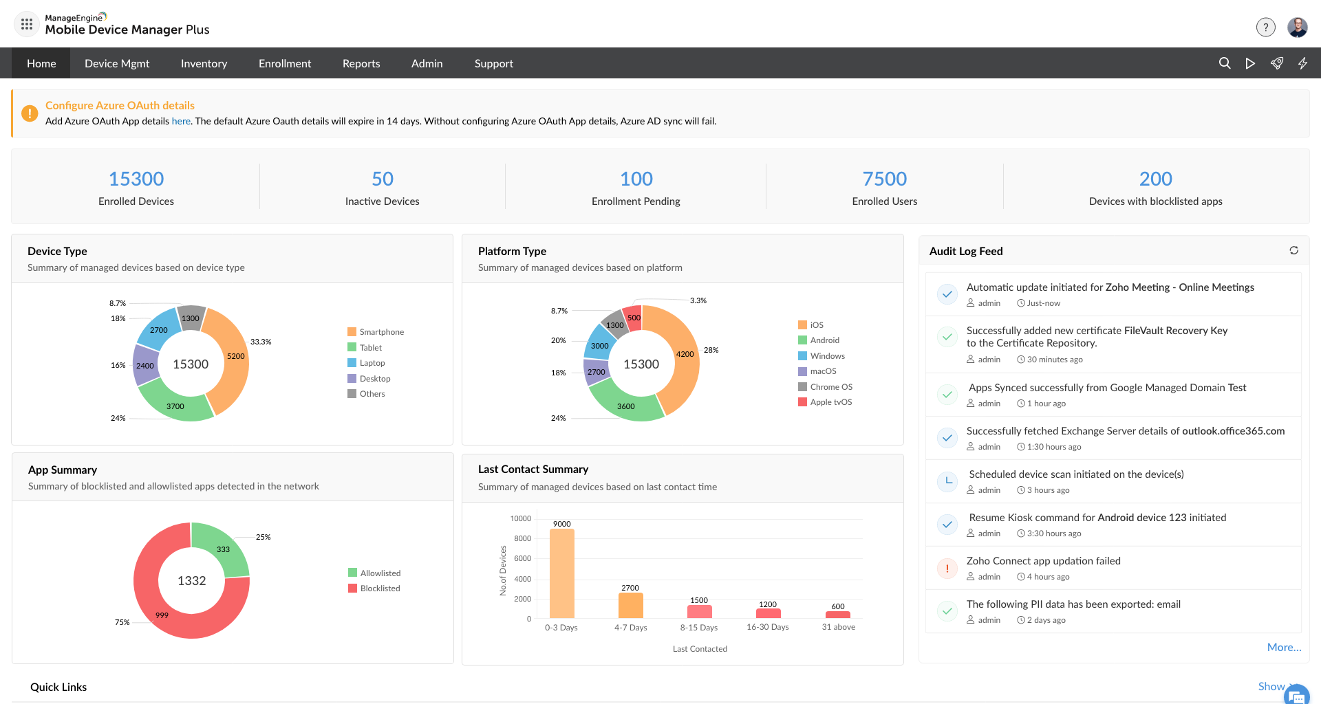 Mobile Device Manager Plus - Screenshot 2