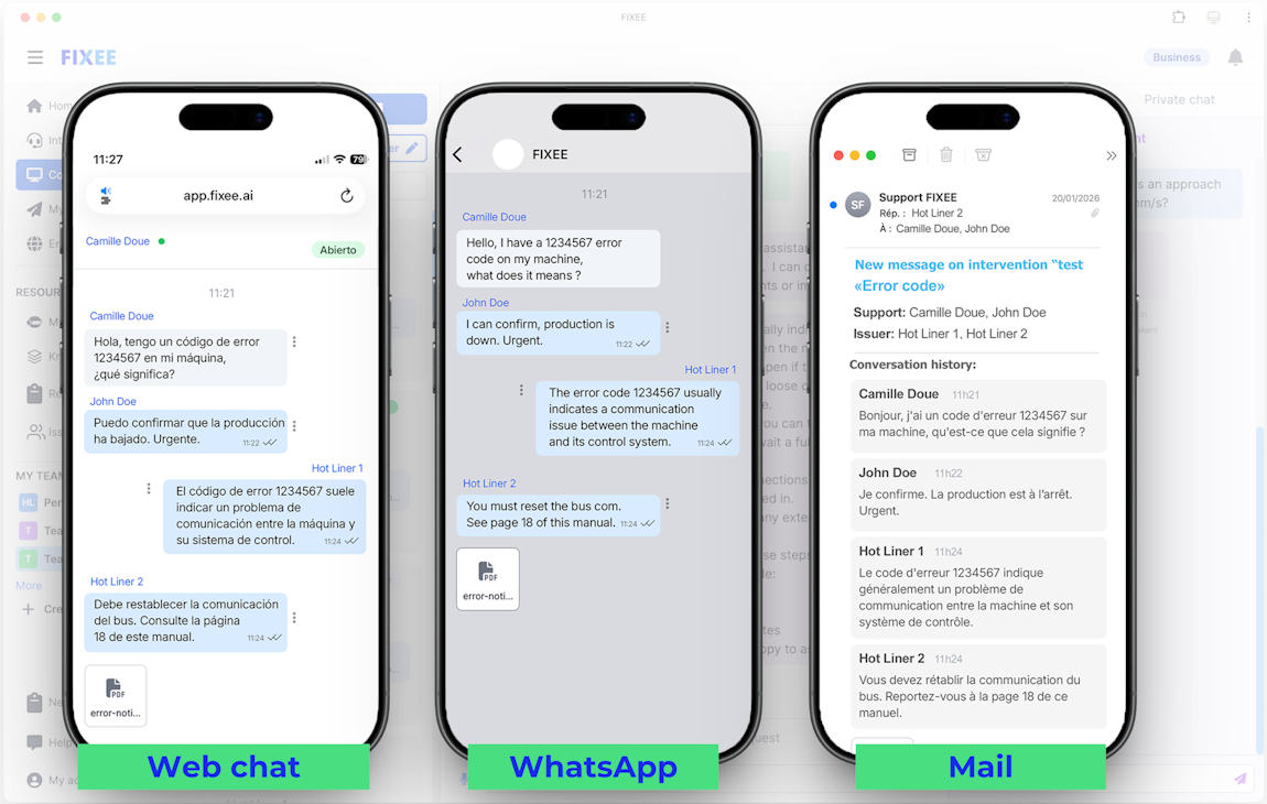 FIXEE - Todas as suas trocas escritas centralizadas e rastreadas