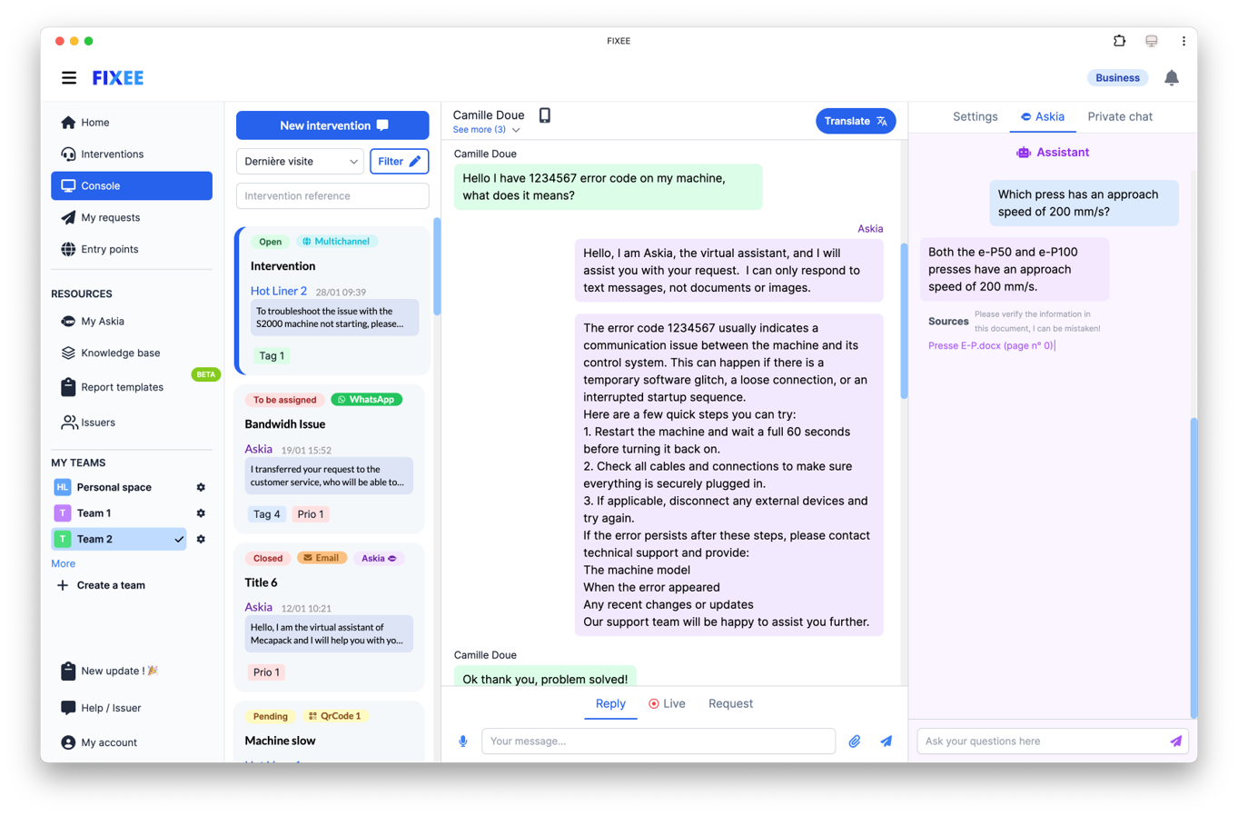 FIXEE - Liberte sua equipe das perguntas repetitivas