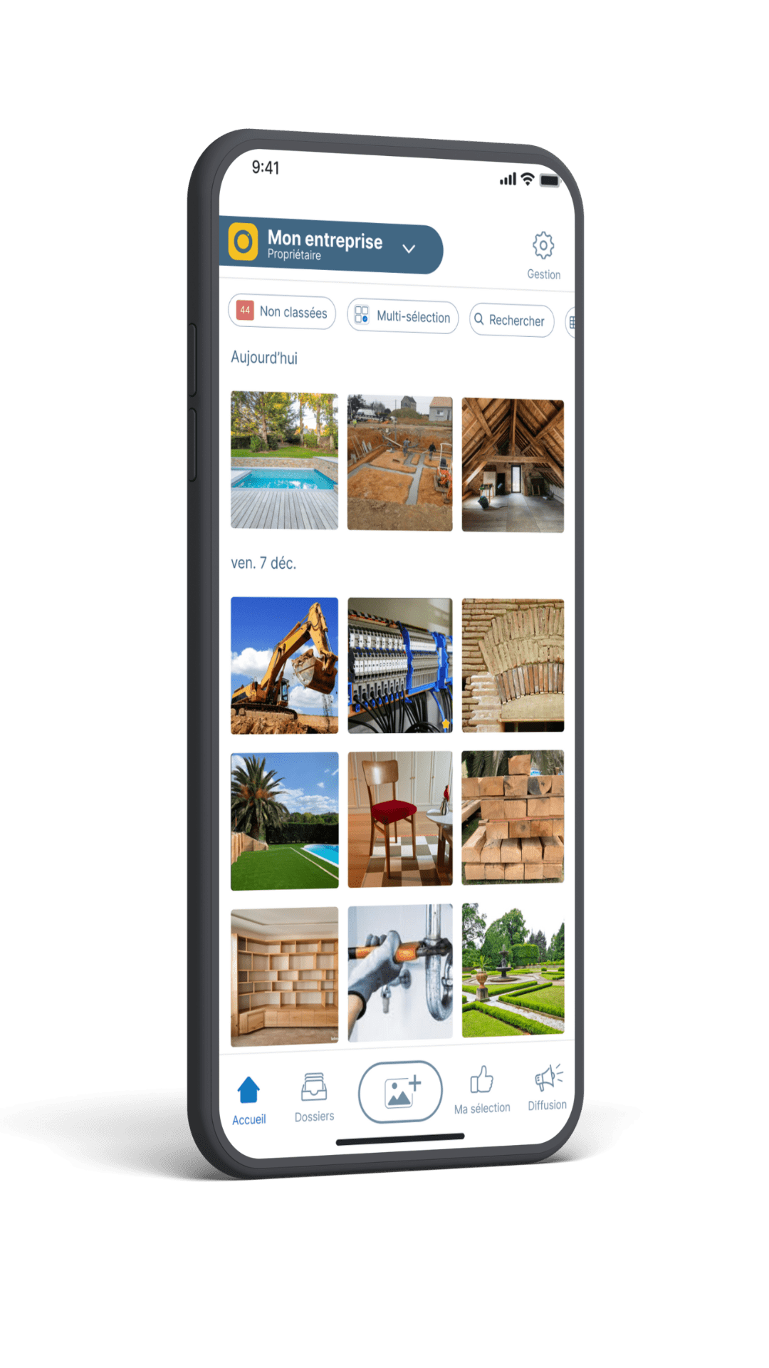 Letmo - Ecran d'accueil de l'application Letmo.