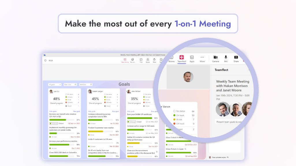 Teamflect - Conduct 1-on-1 meetings easily with Teamflect.