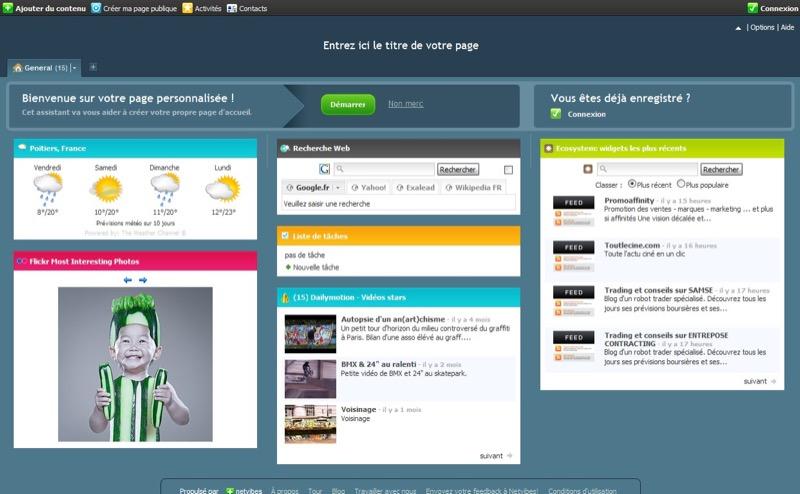 Netvibes: Notifications, Mise en page et thèmes, Monitoring de l'activité Netvibes: Notifications, Mise en page et thèmes, Monitoring de l'activité