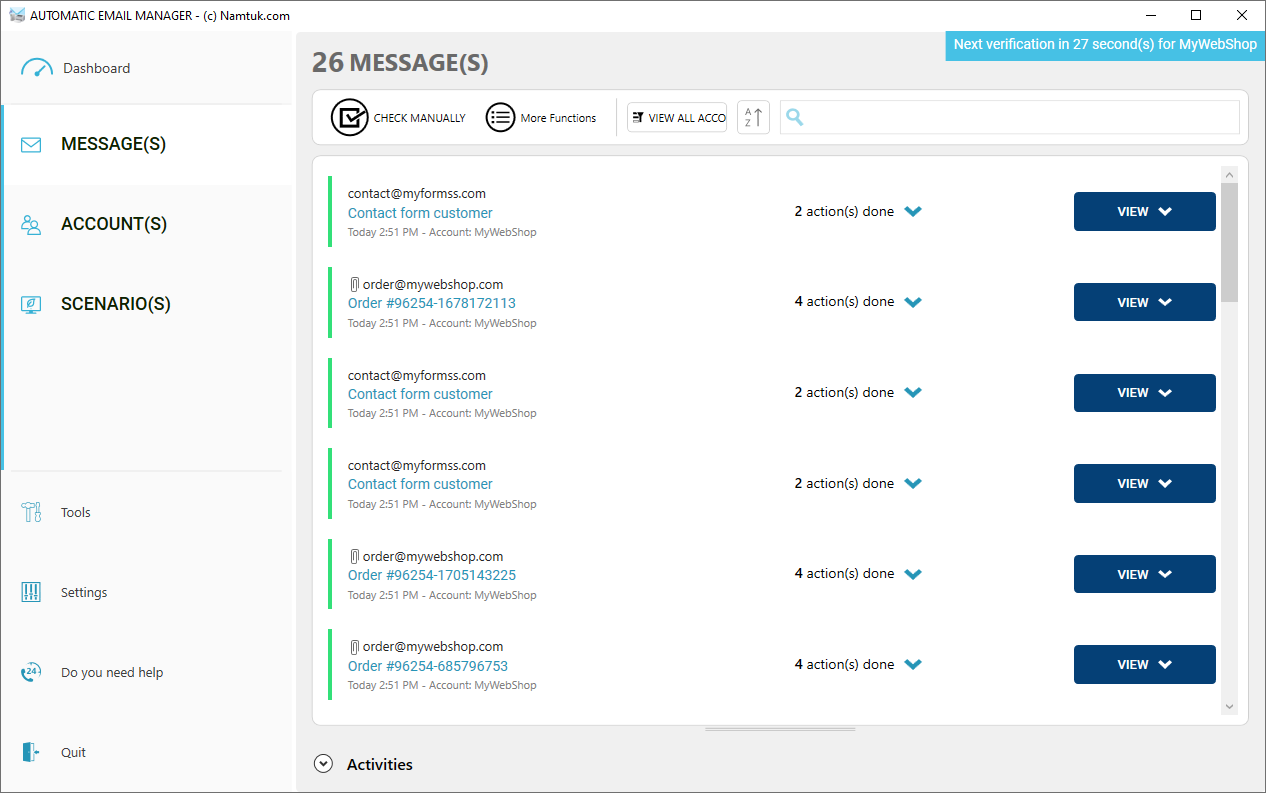 Review Automatic Email Manager: Automate repetitive tasks on your incoming emails. - Appvizer