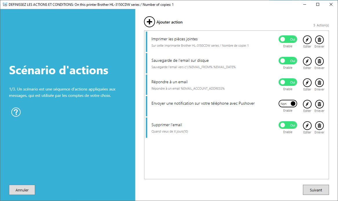 Automatic Email Manager - Capture d'écran 3
