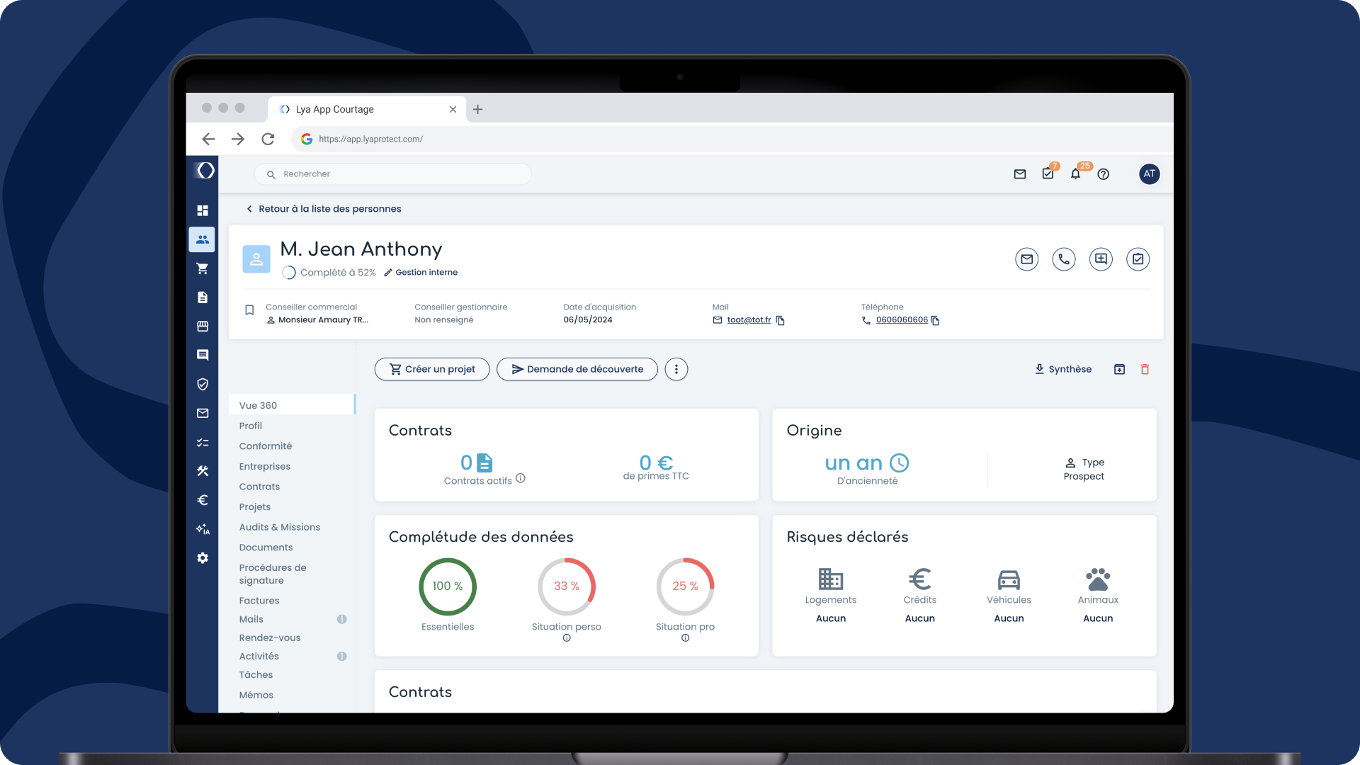 Lya (Lya Courtage) - Un CRM intelligent au cœur de votre activité.