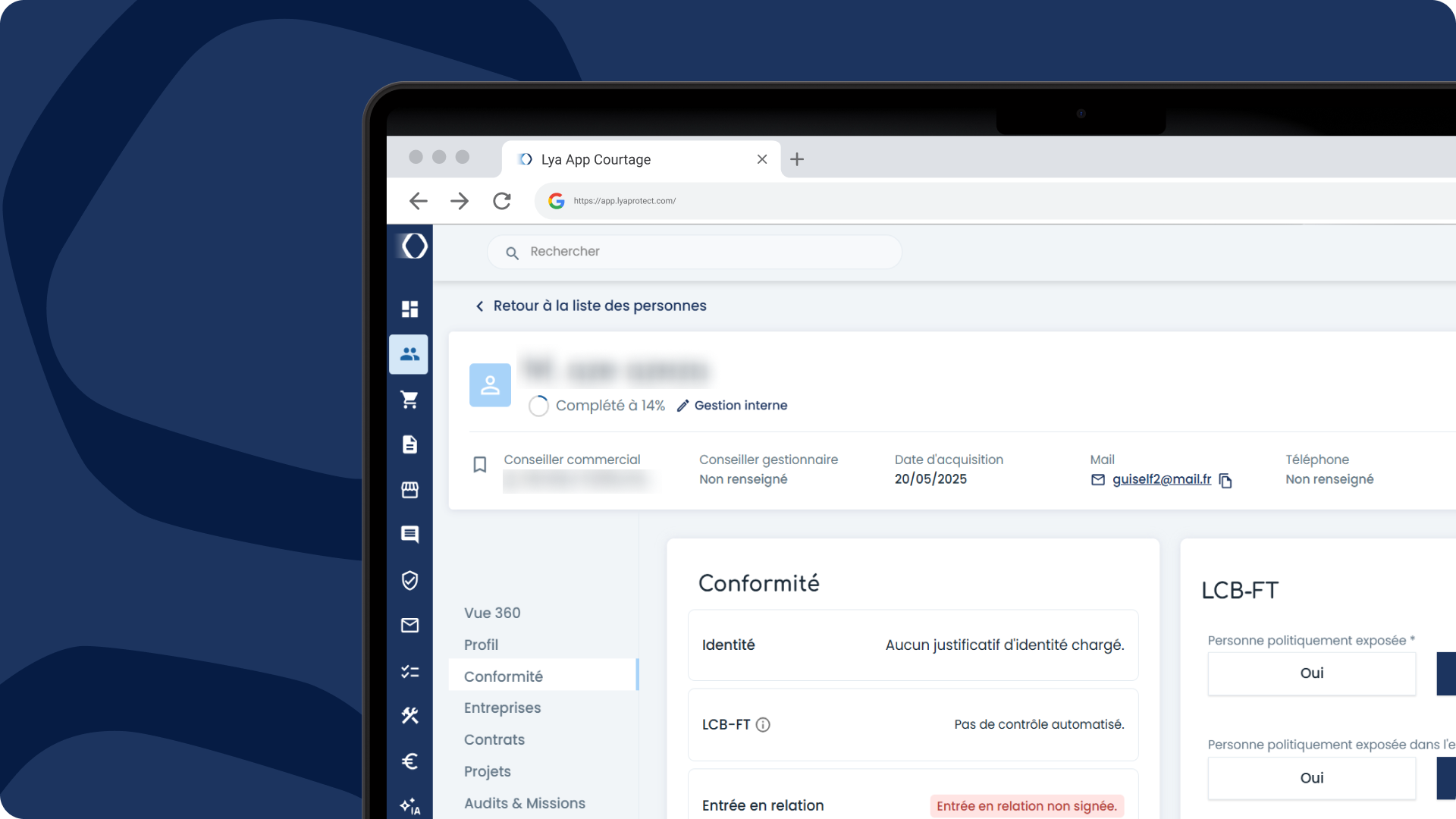 Lya (Lya Courtage) - La conformité simplifiée et automatisée.