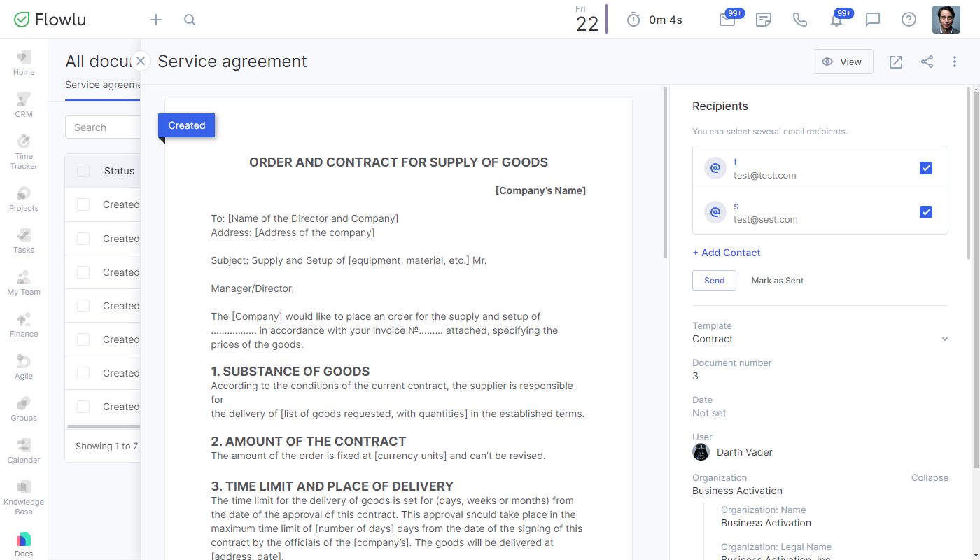 Flowlu - Screenshot 3